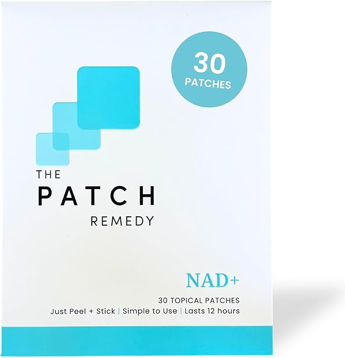 The Patch Remedy NAD+ Patch - NMN Resveratrol CoQ10 NAC Astaxanthin PQQ | 30 Patches