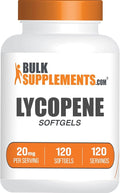 BulkSupplements.com Lycopene Softgels - Lycopene Supplement Antioxidants Supplement - Gluten Free 1 Softgel per Serving (20mg) 120 Softgels (Pack of 1)