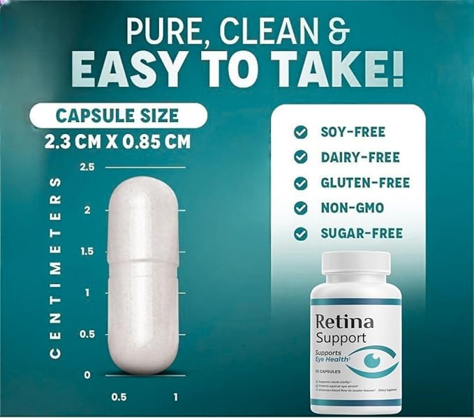 Retina Capsules Advance Formula - Maximum Strength Supplement Official Formula Retina Reviews (60 Capsules)