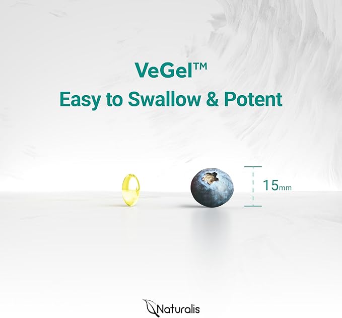 Naturalis Vegan Vitamin D3+K2 from Algae | 5000 IU D3 with 120mcg MK7 | Vegan Society CertifiedSustainably SourcedBetter Than Animal Derived | Better Support for Bone &amp Immune Health* | 180 Soft