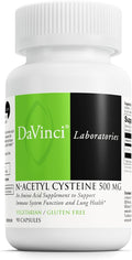 DAVINCI Laboratories - N-Acetyl Cysteine 500 mg - an Amino Acid Supplement to Support Immune System Function and Lung Health - Vegetarian Gluten-Free - 90 Capsules
