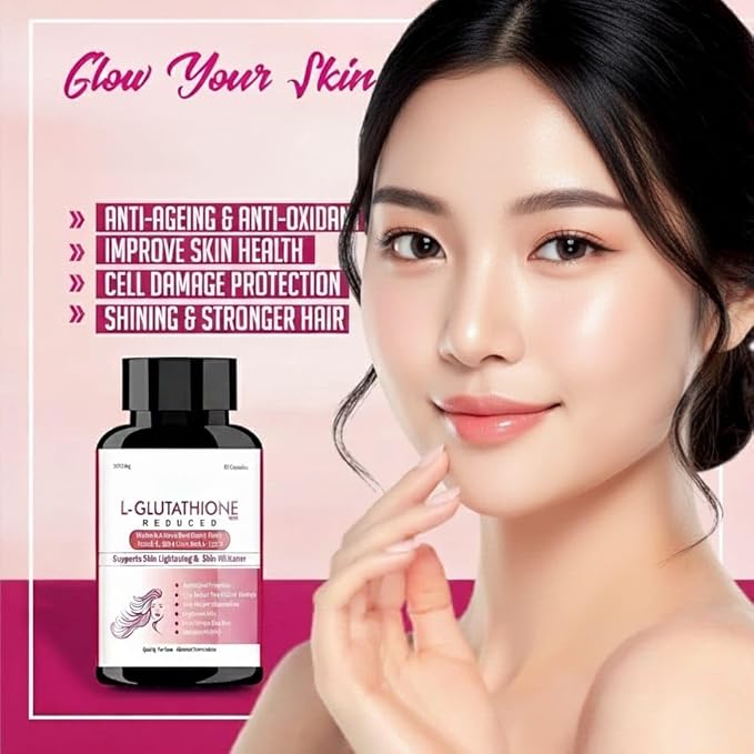 Capsules with Vitamin E &amp C L-Glutahione Grape Seed Alpha Lipoic Acid and is a Great Option Full of antioxidants and Powerful extracts for Skin- 60 Capsules