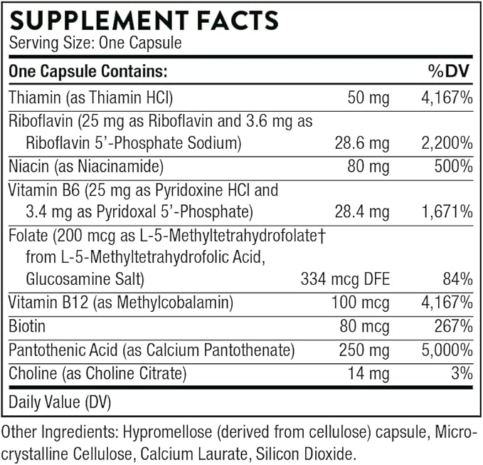 THORNE - Adrenal Support Bundle - Adrenal Cortex and Stress B-Complex - Stress &amp Immune Management - 60 Servings
