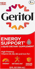 Geritol Liquid Supplement B-Vitamins &amp Iron 12 Fluid Ounce (Pack of 4)
