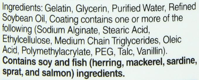 21st Century Fish Oil 1000 Mg Enteric Coated Softgels 180Count