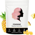 Feminine Balance Gummies for Women Premium Hawaiian Pineapple Gummies with Vitamin C – Supports Women pH Balance Healthy Odor Flora Immune &amp Vaginal Health – Vegan Gluten-Free 60 Count