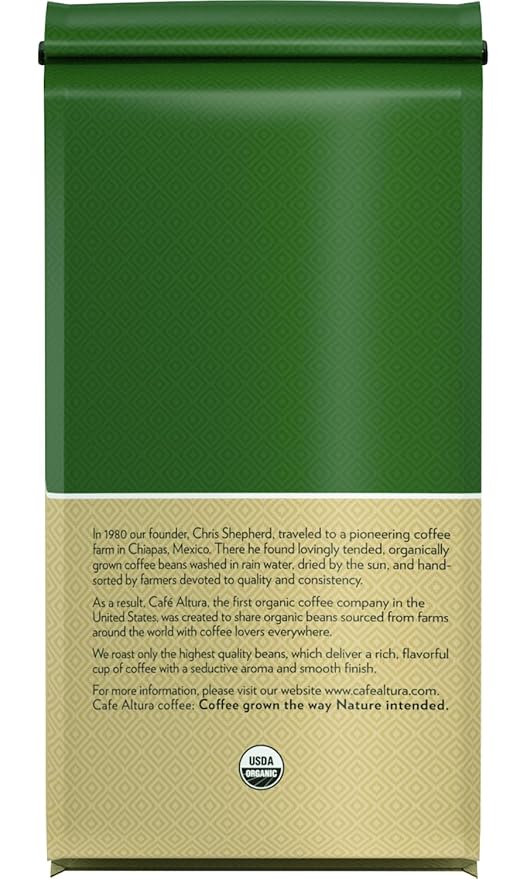 Cafe Altura Whole Bean Organic Coffee Biodynamic French Roast 2 lb Bag