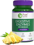Digestive Enzymes 665mg (Amylase Lipase Protease Cellulase Lactase) with Bromelain| Better Bioavailability | Supports Digestion &amp Better Absorption of Food Nutrients - 60 Veg Capsules