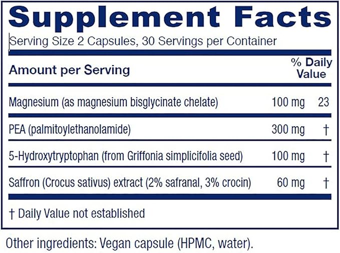 Vitanica Fibro Formula Fibromyalgia Relief Support Saffron Extract 60mg 5 HTP 100mg Pea 300mg Dr Formulated Neuro Muscular Support Supplement Vegan Non-GMO 60 Capsules