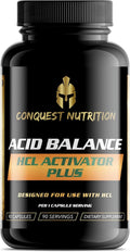 Acid Balance HCL Activator 90 Capsules Pepsin Digestive Enzyme Health Supplement Non-GMO Gluten-Free Vegan Nutrient Indegestion Support