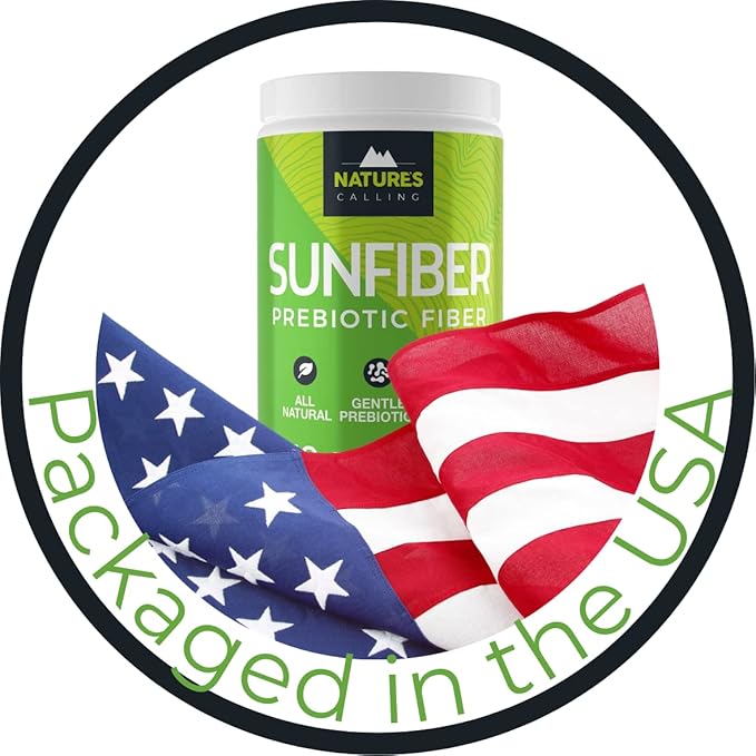 NATURE'S CALLING All-Natural Fiber Supplement | Gentle | Non-GMO | Low-FODMAP | Sunfiber | Prebiotic 30 Servings (7.4 oz)