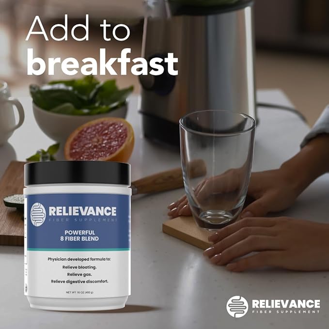 Fiber Supplement Premium 8 Fiber Blend Physician-Developed Plant-Based No Artificial Fillers or Sweeteners Gluten-Free Dairy-Free 60 Servings 2-Month Supply
