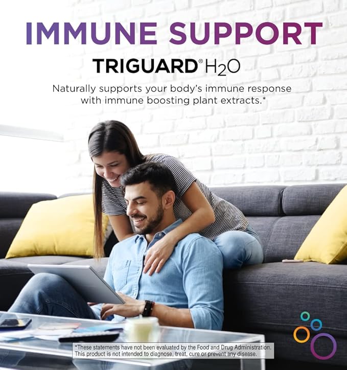 Triguard Plus Colloidal Silver Water Sambucus Elderberry Extract &amp Olive Leaf Extract 3-in-1 Liquid Immune Support Ready to Drink | Powerful Immune System Booster | Great Taste - 8oz Made in US