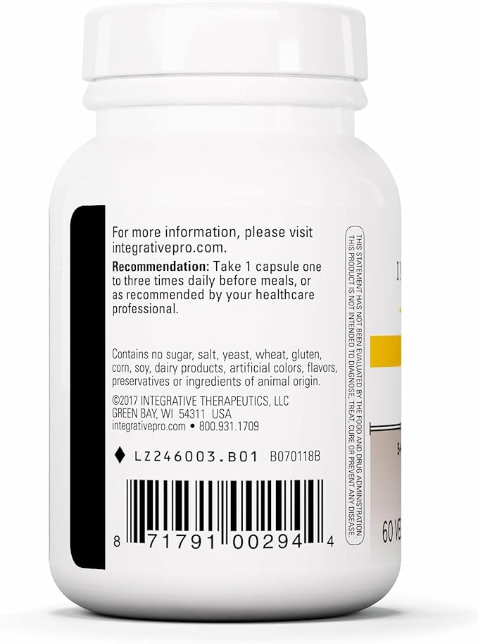 Integrative Therapeutics 5-HTP - Supplement that Supports a Healthy Outlook &amp Restful Sleep* - Vegan Dairy-Free &amp Gluten-Free - 60 Capsules (60 Servings)