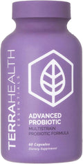 Terra Health Essentials Advanced Probiotics | 50 Billion CFU | Reduce Bloating &amp Gas Immune Support | 30-Day Supply (60 Capsules)