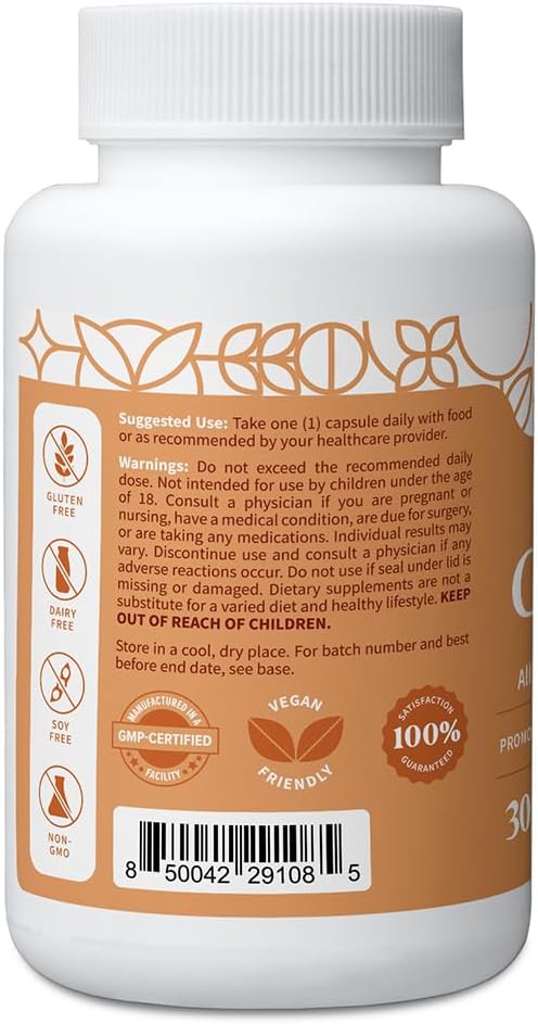 Pattern Wellness Zinc Complex – Supports Immune Skin &amp Digestive Health – High Absorption Zinc with Vitamin C Probiotics &amp Natural Blends – 30 Vegan Capsules