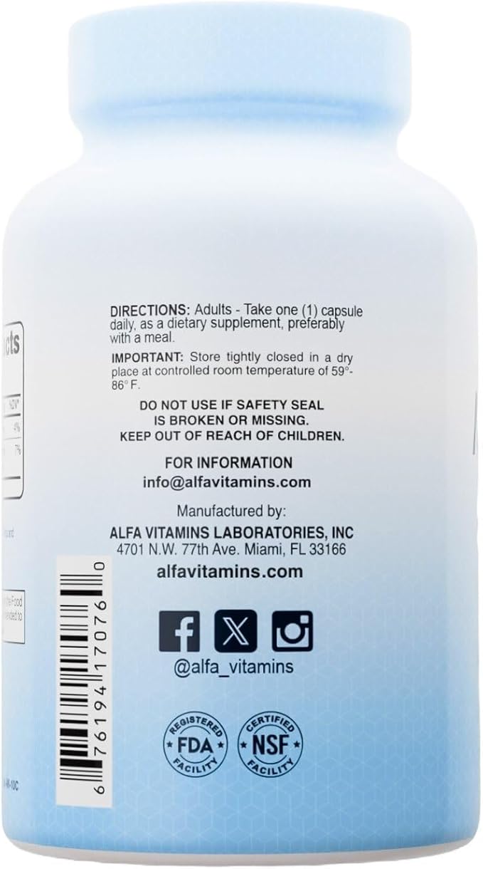 ALFA VITAMINS Magnesium Gluconate 550mg Dietary Supplement Supports Muscle &amp Nerve Function Bone Health &amp Bedtime Support Easy Absorption Essential Vitamins for Wellness 100 Tablets