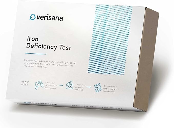 Iron Deficiency Test for Men - Determine Your ferritin Value Easily &amp conveniently from Home by CLIA-Certified Lab - Verisana