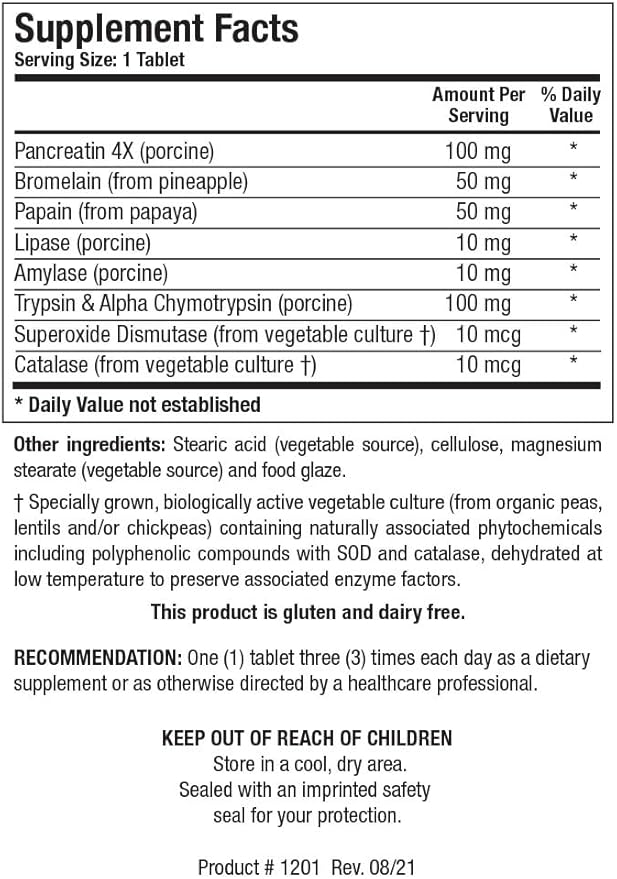 Biotics Research Intenzyme Forte™ Proteolytic Enzymes for Protein Digestion Immune &amp Circulatory Support + KappArest™ Turmeric &amp Boswellia Antioxidant Joint Support – 100 Tabs + 180 Caps