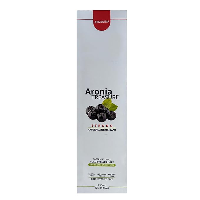 [2 x Aronia Treasure] 100% Aronia (Chokeberry) Berry Juice : 1 month supply 1 shot per a day