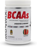 BCAA Powder | 8g Amino Acids per Serving | 2:1:1 Ratio with Citrulline Malate &amp L-Glutamine | Advanced Muscle Recovery &amp Soreness Support | Watermelon 30 Servings | Zero Sugar Keto Friendly