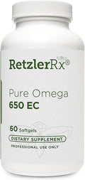 HormoneSynergy® Omega 650 EC Fish Oil - 60 Enteric Coated Softgels - 3X's Greater Absorption* - MaxSimil® monoglyceride Fish Oil