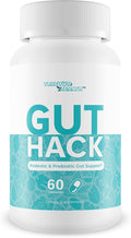 Gut Hack - Our Best Probiotics for Gut Health - Women &amp Men Probiotics and Prebiotics - Gut Restore Probiotic - Proprietary 11 Strain Probiotic Formula with Vitamin D &amp Zinc for Deep Immune Su