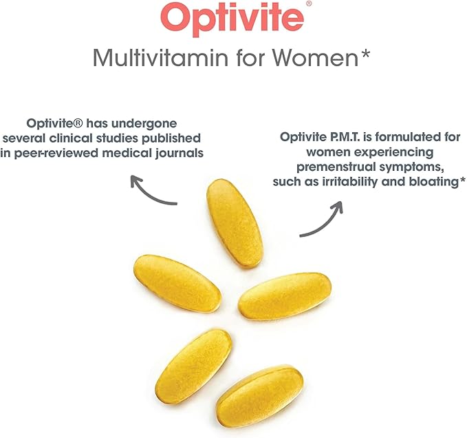 Optimox Optivite - PMS Support Supplement for Women Period Multivitamin for Hormone Balance with Vitamin B6 &amp Iron Hormone Support Vitamin - 180 Tablets