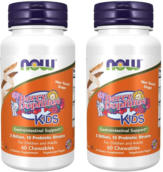 NOW Foods BerryDophilus 60 Count (Pack of 2)