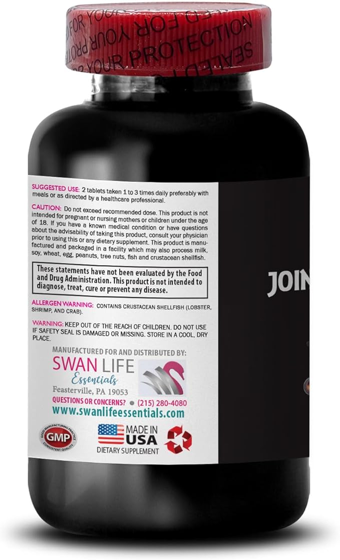 Chondroitin Blend - JOINT SUPPORT COMPLEX - MSM Support Capsules Joint Tablets Blend Glucosamine Sulfate Powder Joint Complex Boron Supplement Solution Joint Mix Formula 3 Bottles 270 Tablets