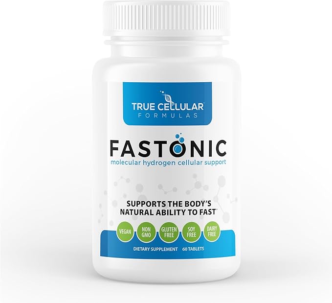 Fastonic Molecular Hydrogen Supplement-Elite Level of H2-60 Servings (60 Tablets) Non GMOGluten FreeSoy Free Effortless FastingImproved Cognitive FunctionSkin Health