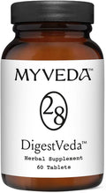 DigestVeda 28™ Ayurvedic Digestive Support Supplement | with Amla Sacred Lotus Vetiver &amp Cardamom | Supports Agni Balance Occasional Acidity Relief Bloating &amp Gut Comfort | 60 Tablets