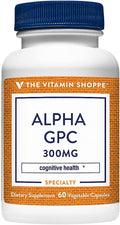 The Vitamin Shoppe Alpha GPC (Alpha-Glyceryl-Phosphoryl-Choline) 300MG Supports Brain
