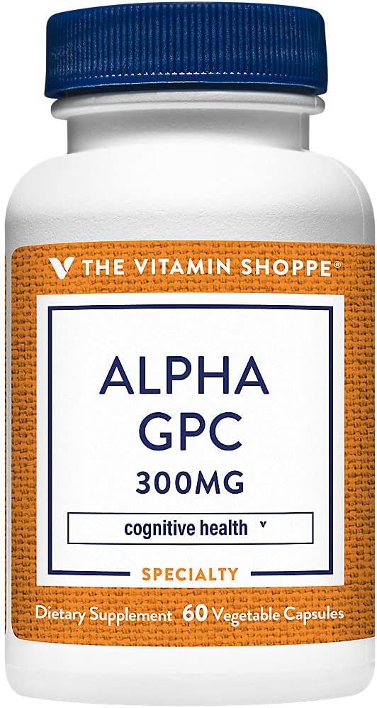 The Vitamin Shoppe Alpha GPC (Alpha-Glyceryl-Phosphoryl-Choline) 300MG Supports Brain