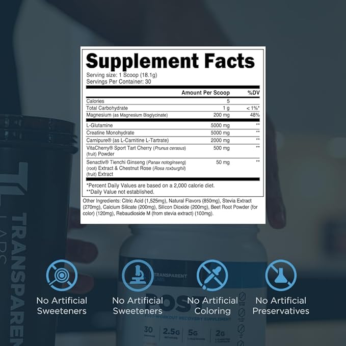Transparent Labs Post Workout Recovery Muscle Builder (30 Servings Strawberry Lemonade) &amp Creatine HMB (30 Servings Unflavored)