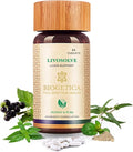 Biogetica Livosolve Herbal Supplement for Liver Care - Total Liver Support Cleanse &amp Detox Protects Cells &amp Enzymes - 100% Vegan Non-GMO - 80 Tablets