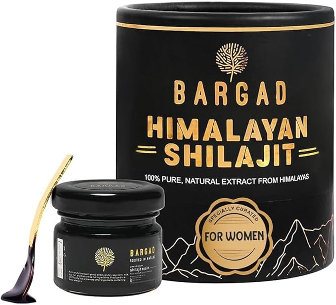 Bargad Himalayan Shilajit Resin for Women | 100% Pure Gold Grade &amp Lab Tested | Boosts Energy Immunity &amp Vitality with Fulvic Acid &amp 85+ Minerals | 30g of Premium Wellness