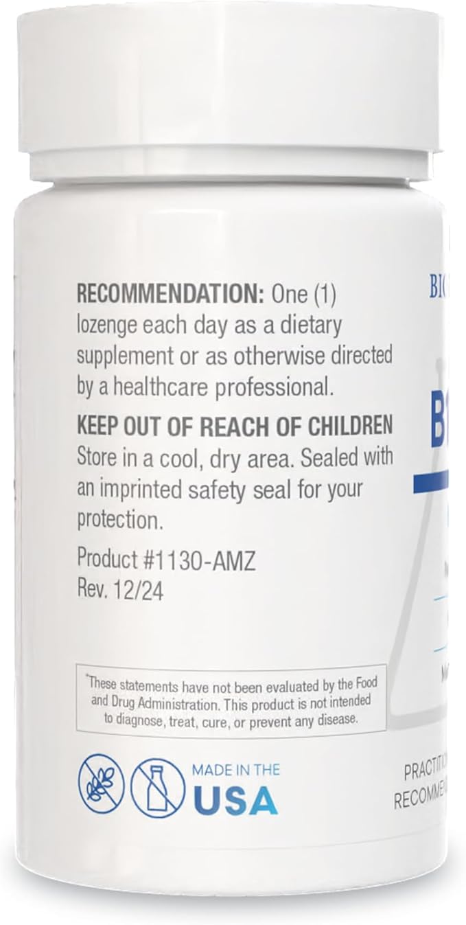 Biotics Research B12-2000™ Vitamin B12 2000 mcg B6 Folate–B12 Sublingual Lozenges Methylation Support Supplement High Potency Highly Absorbable Natural Berry Flavor Dissolves Easily–60 Count