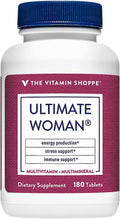 The Vitamin Shoppe Ultimate Woman Multivitamin Daily Women’s Multivitamin with Vitamins Minerals Antioxidants &amp Nutrients for Energy Immune and Overall Wellness Support Gluten Free 180 Table