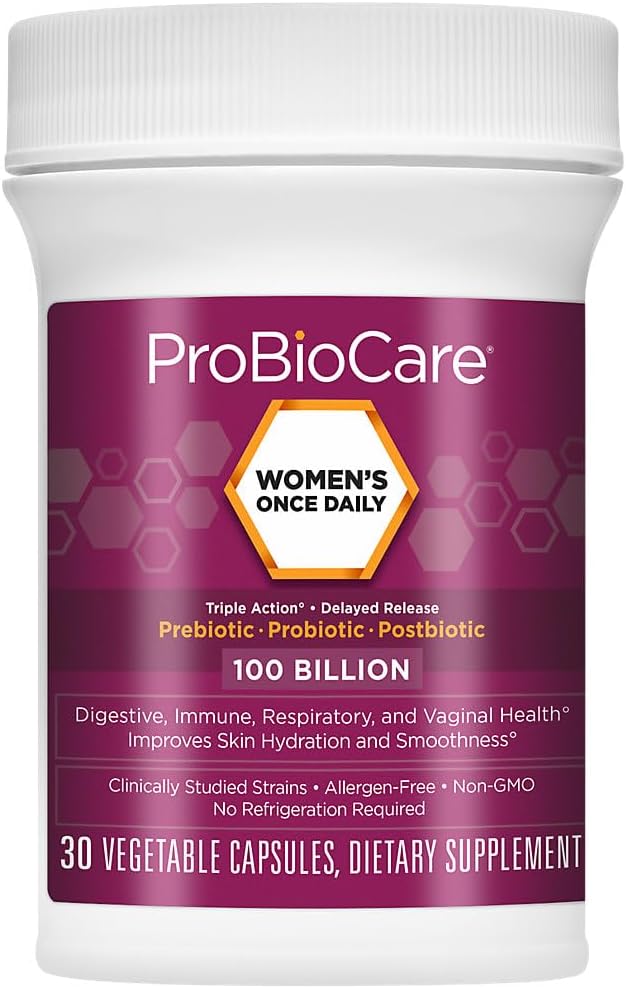 WomenaTMs Once Daily Probiotic a Digestive Health a 100 Billion CFU of Probiotics (30 Capsules)