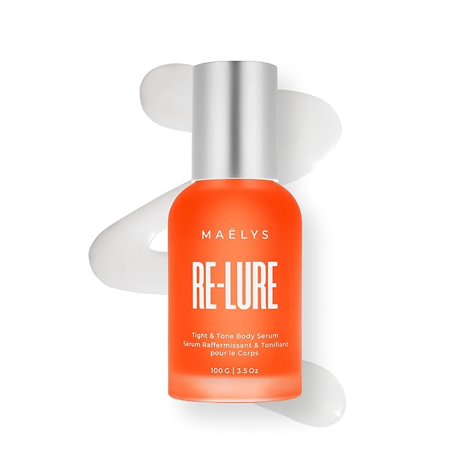 MAËLYS RE-LURE Tight &amp Tone Body Serum - Helps Reduce the Look of Cellulite - Skin Tightening with Hyaluronic Acid - Firming for Stomach Thighs &amp Arms - Lightweight Body Firming Serum (3.5 Fl