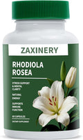 Rhodiola Rosea Supplement 500mg - Rhodiola Rosea Extract for Energy Stress Relief Mood and Focus - Adaptogenic Herb Supplement - Gluten Free &amp Non-GMO - 60 Vegan Capsules