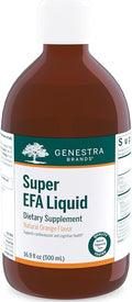 Genestra Brands Super EFA Liquid | Supports Cardiovascular Health and the Development of Brain Eyes and Nerves in Children* | 16.9 Fl Oz | Natural Orange Flavor