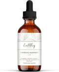 Earthley Wellness Thyroid Support Tincture Organic Herbal Supplement for Thyroid Health Hormonal Balance &amp Immune Support Ashwagandha Milk Thistle Amla Berry Licorice &amp Brahmi (4oz 240+