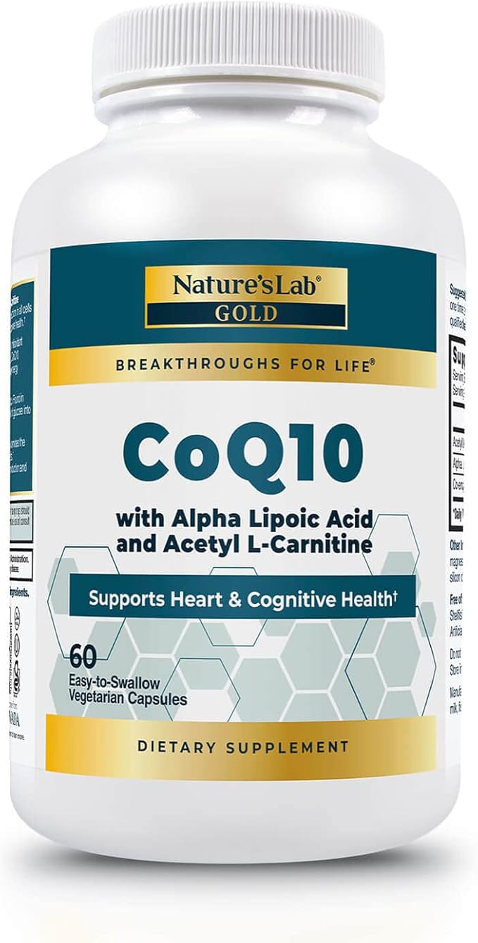 Nature's Lab Gold CoQ10 + Alpha Lipoic Acid + Acetyl L-Carntine HCL + Magnesium Glycinate 400mg