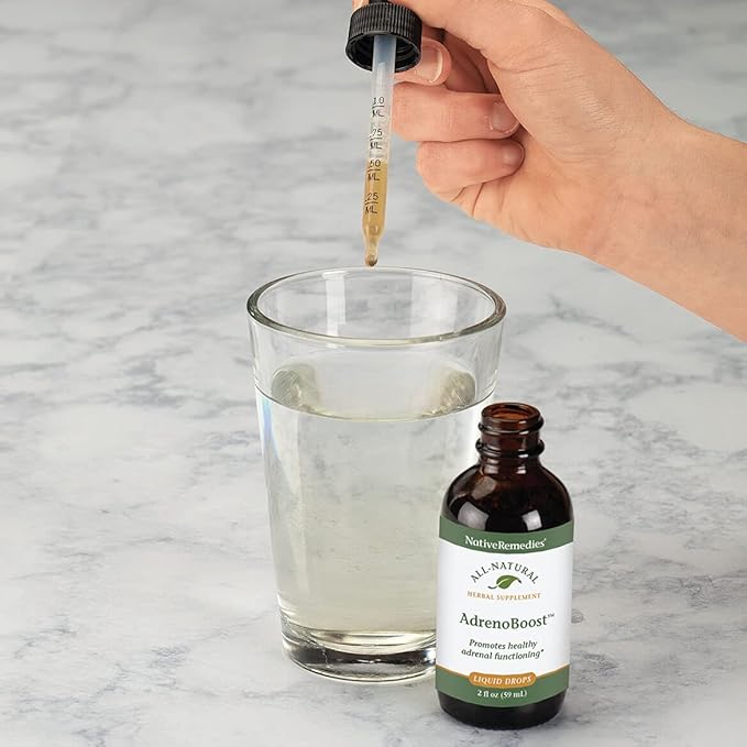 Native Remedies AdrenoBoost - All Natural Herbal Supplement for Adrenal Support 2 Fl oz.