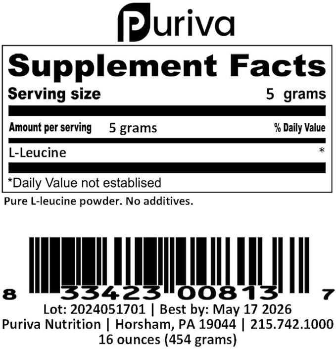 L-Leucine Powder 1 Pound