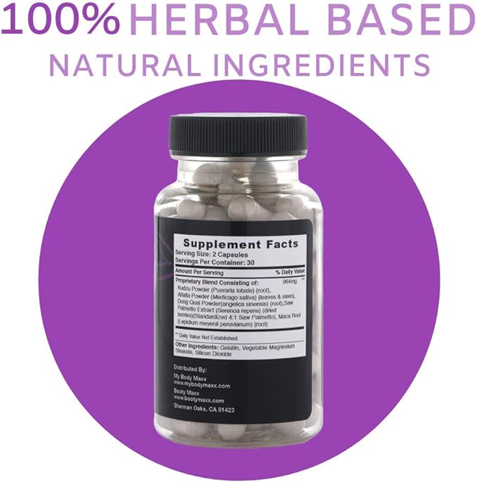 Pills Supplements for Women and Men Target Your Curves Breast Formula with Ingredients The Original Breast Maxx Brand