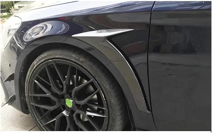 2PCS Compatible for Benz CLA Class W117 CLA180 CLA200 CLA250 2013-2019 Car Front Bumper Side Fenders Air Vent Covers Trims Parts Upgrade kit(Carbon Fiber)