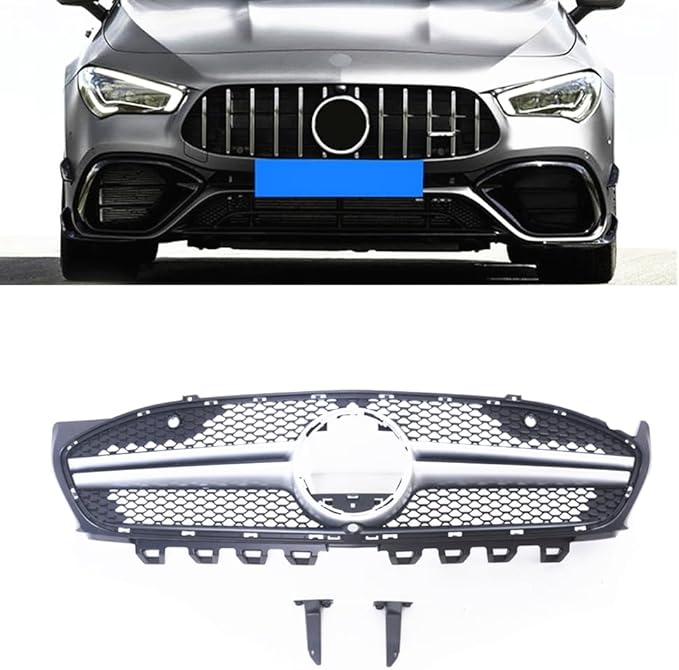 Front Bumper Grille For Benz W118 CLA 250 CLA 35 CLA45 2019-2022 Chrome AMG